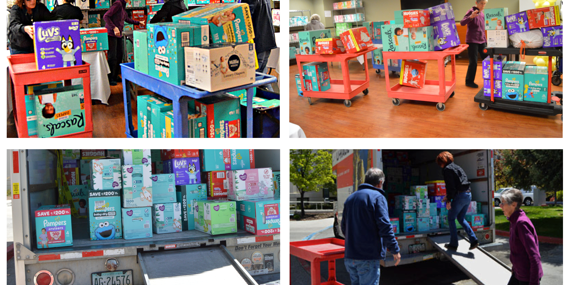 Getting ready for the Veterans baby shower