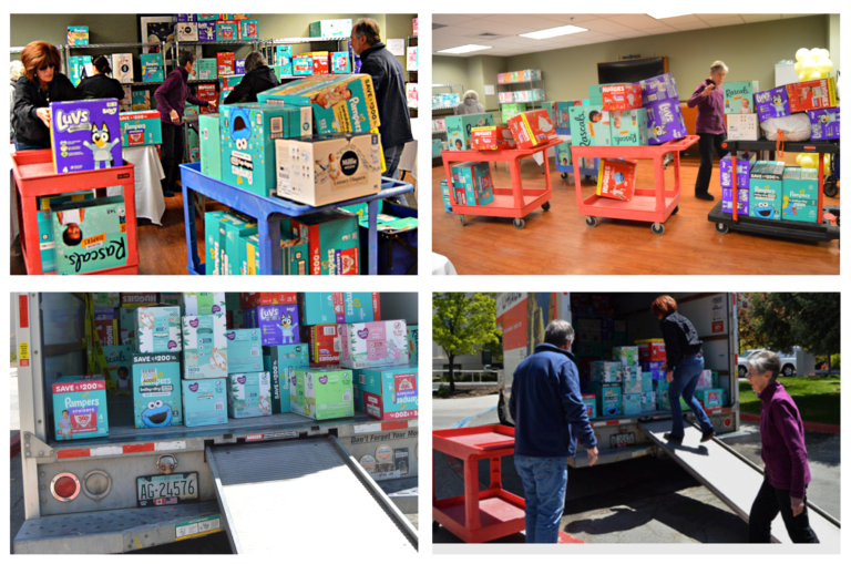 Getting ready for the Veterans baby shower